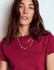 Supersoft Boat Neck T-shirt - Burgundy Red