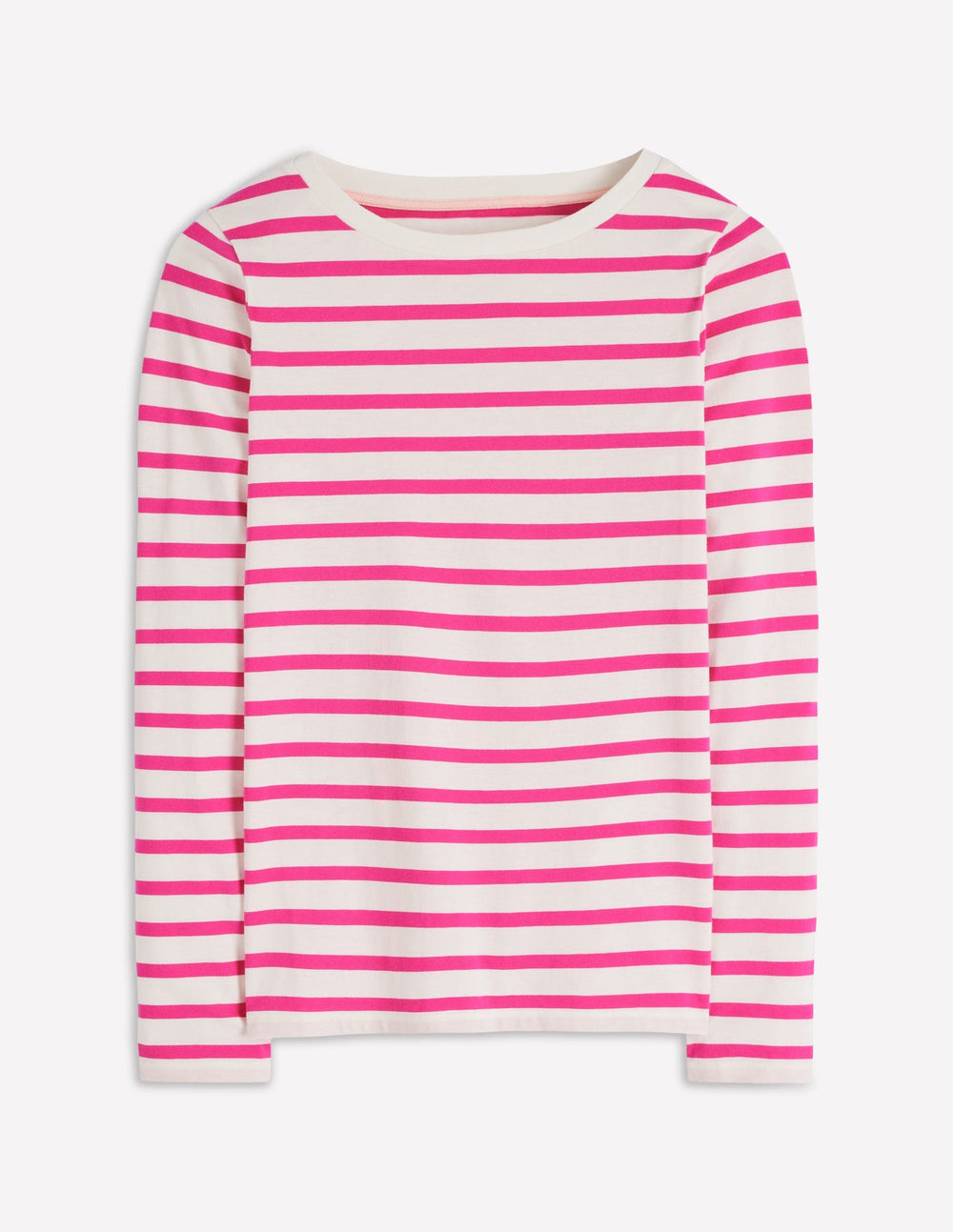 Olivia Long Sleeve Breton - Pink Peony Stripe