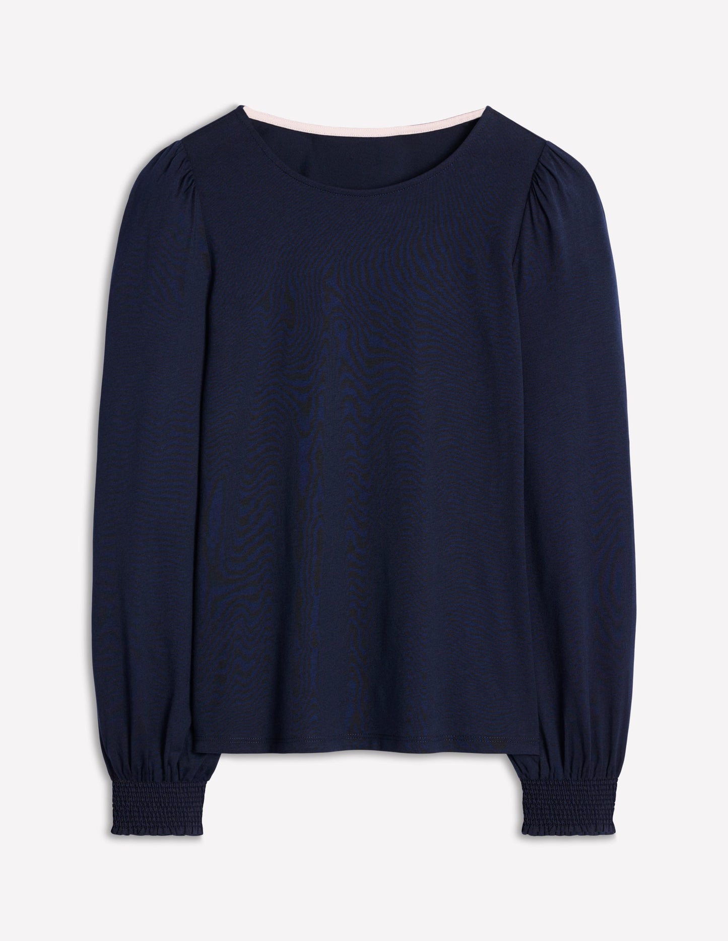 Smocked Cuff Supersoft Top - Navy