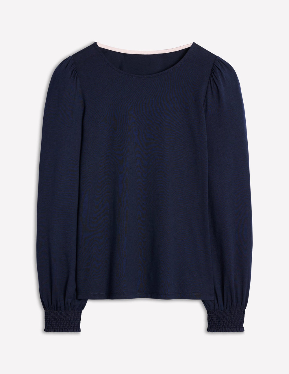 Smocked Cuff Supersoft Top - Navy