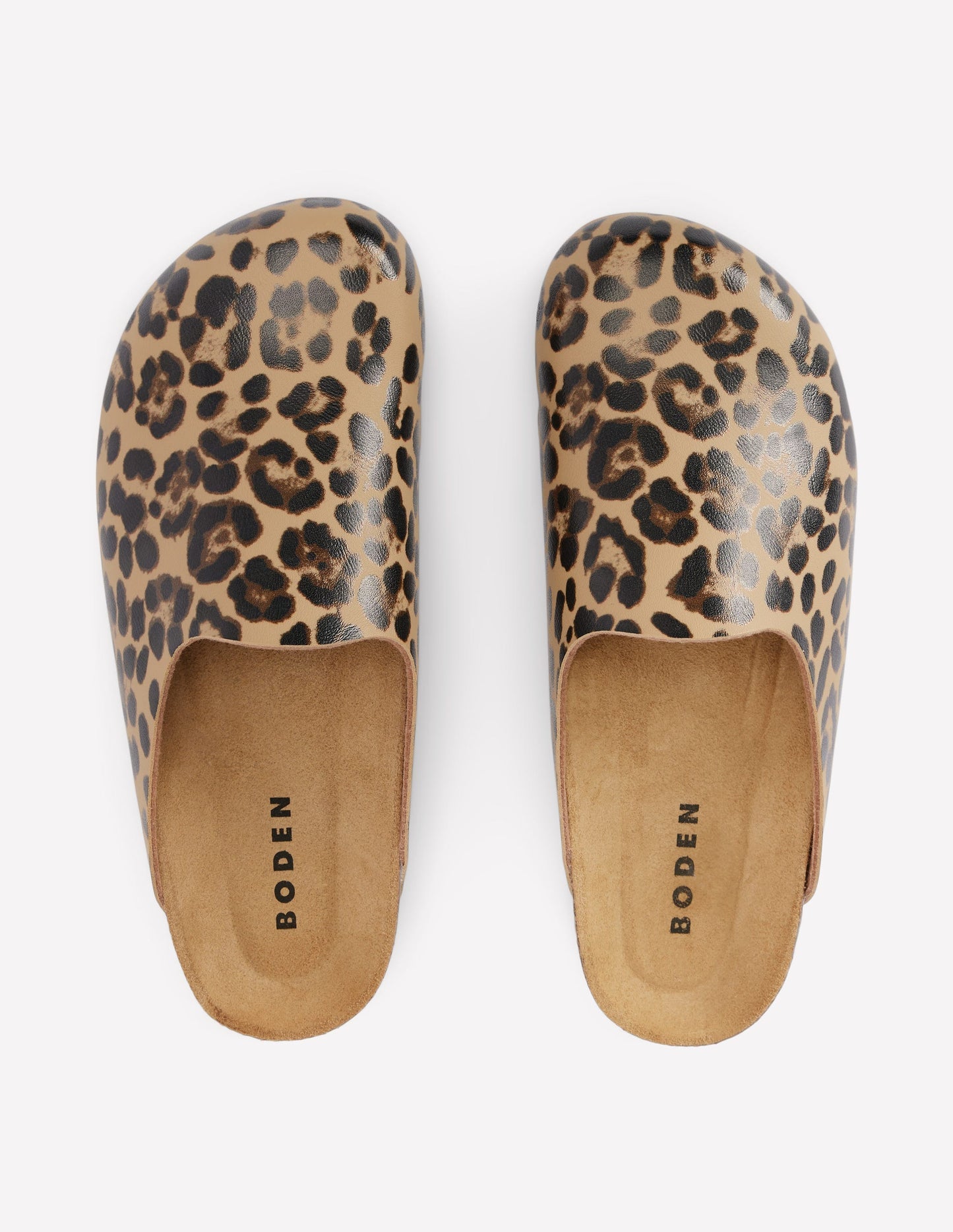 Lyla Colour Block Clogs - Leopard