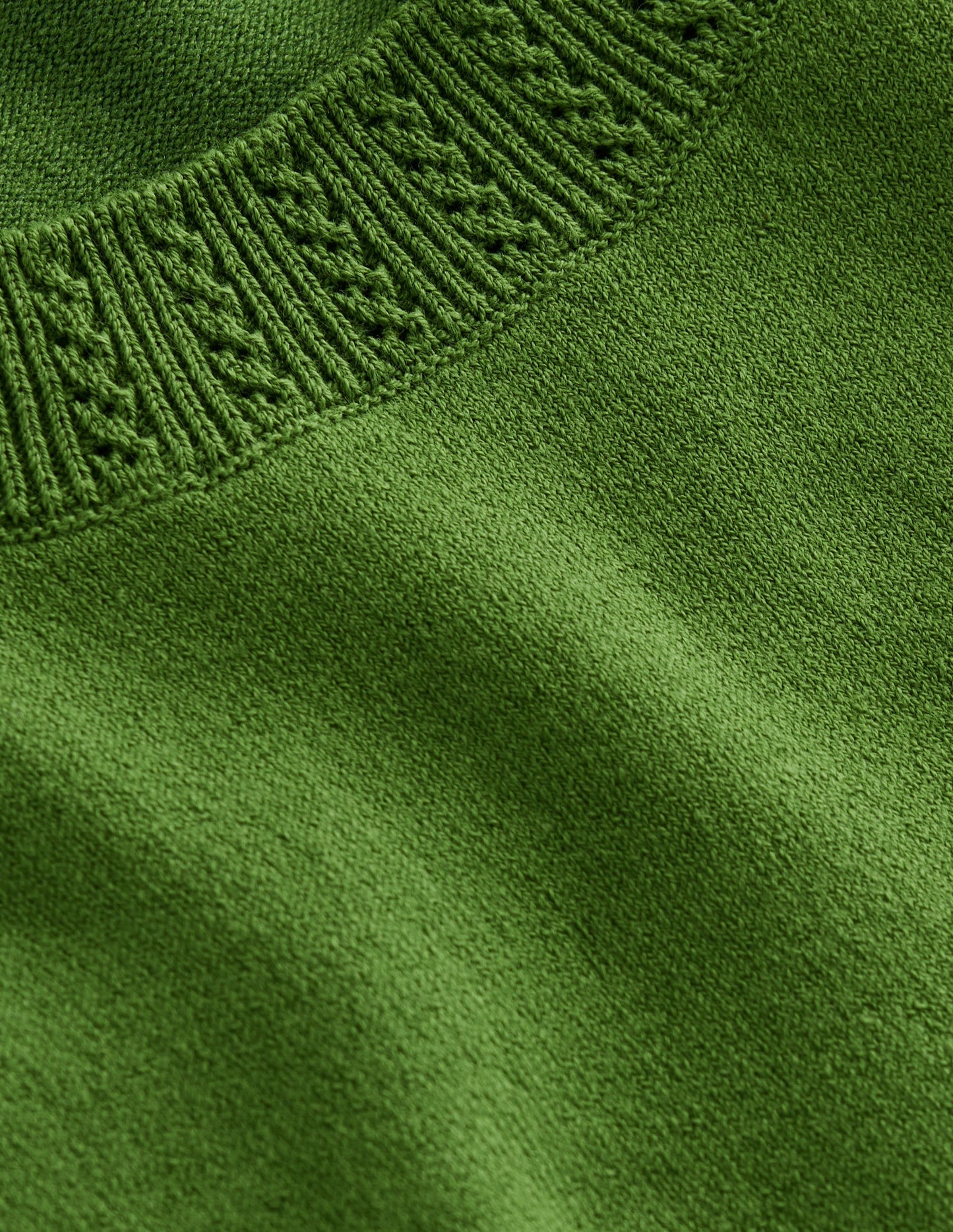 Emilia Cotton Crew Neck Vest - Promenade Green