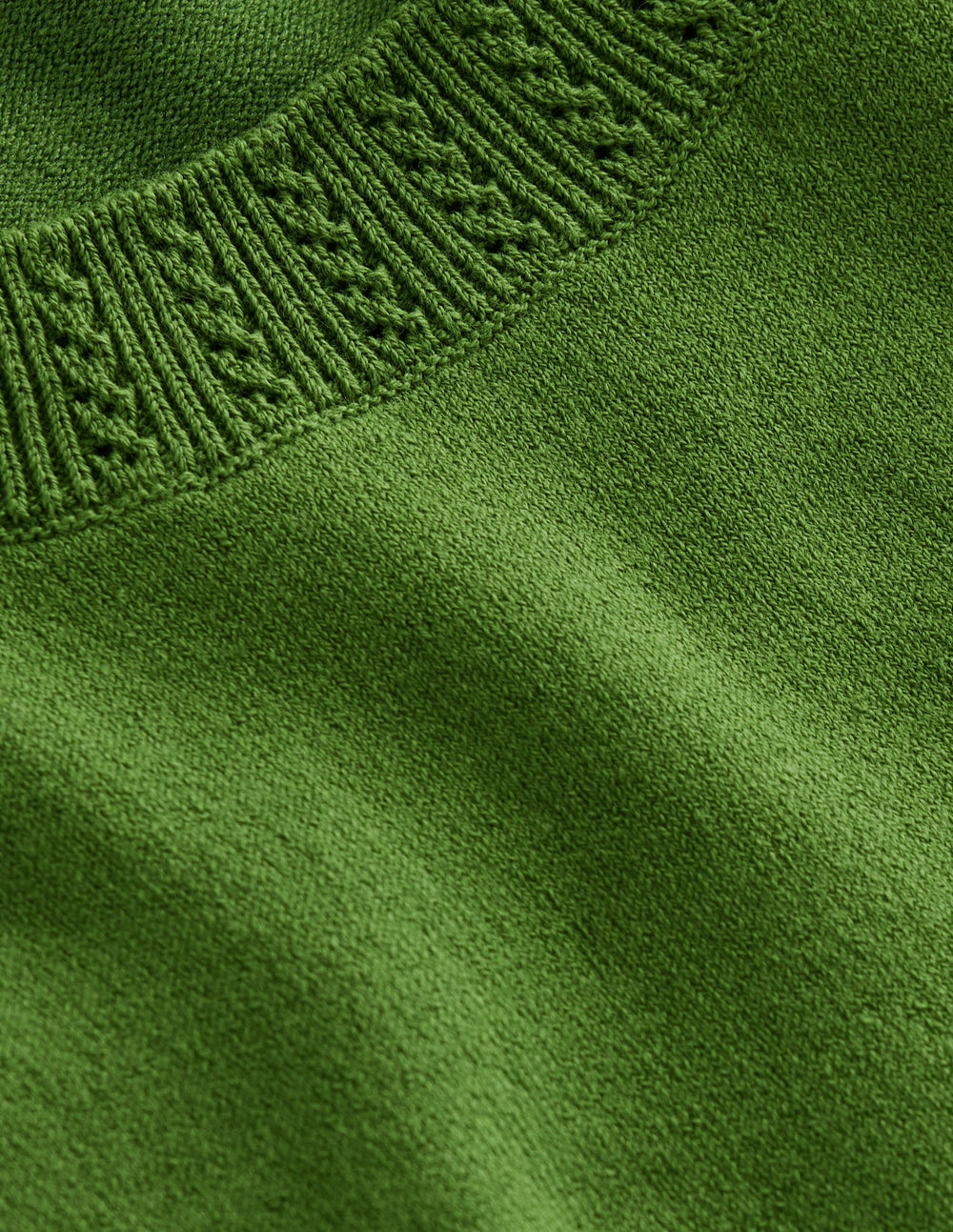 Emilia Cotton Crew Neck Vest - Promenade Green