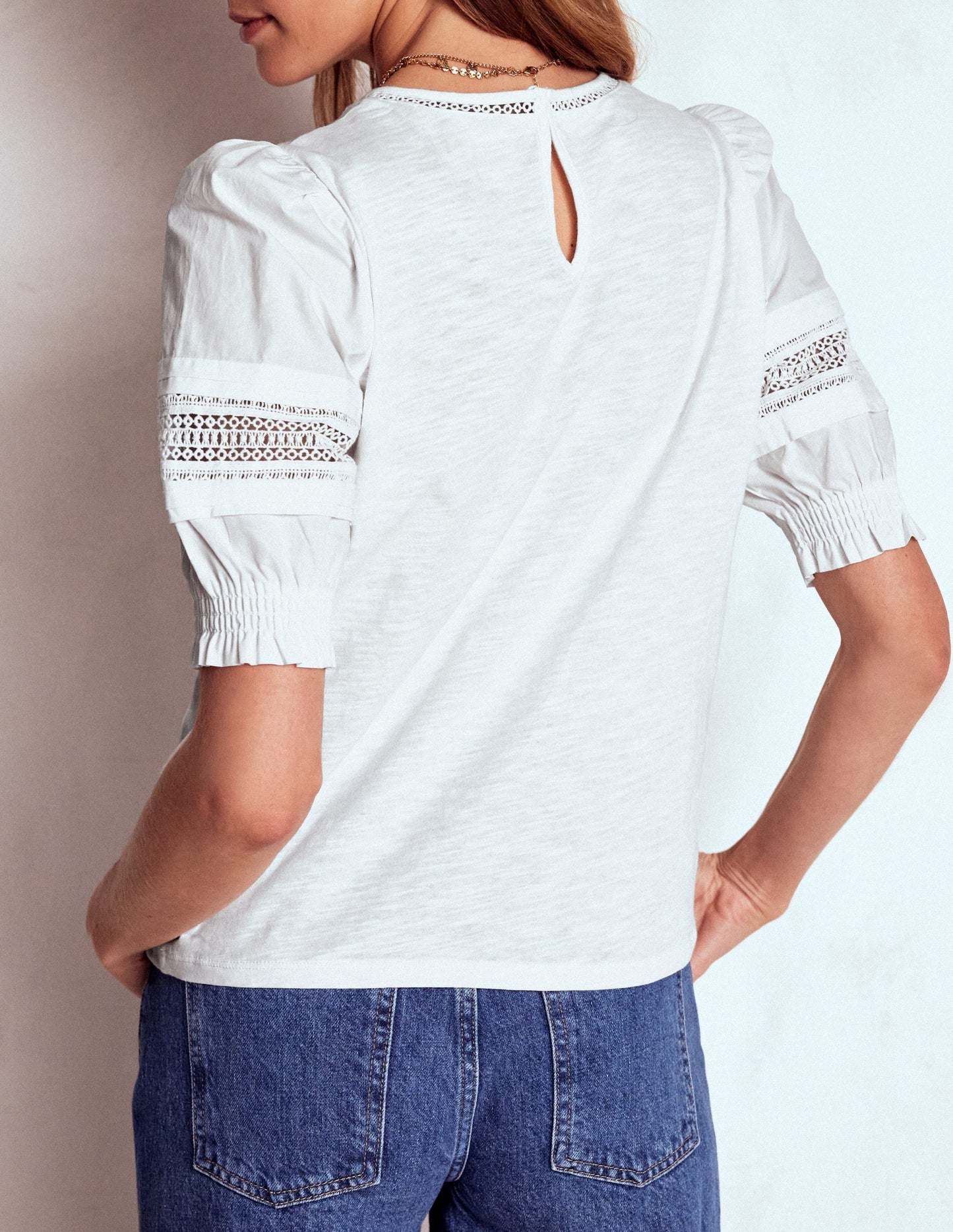 Lottie Puff Sleeve Top - White