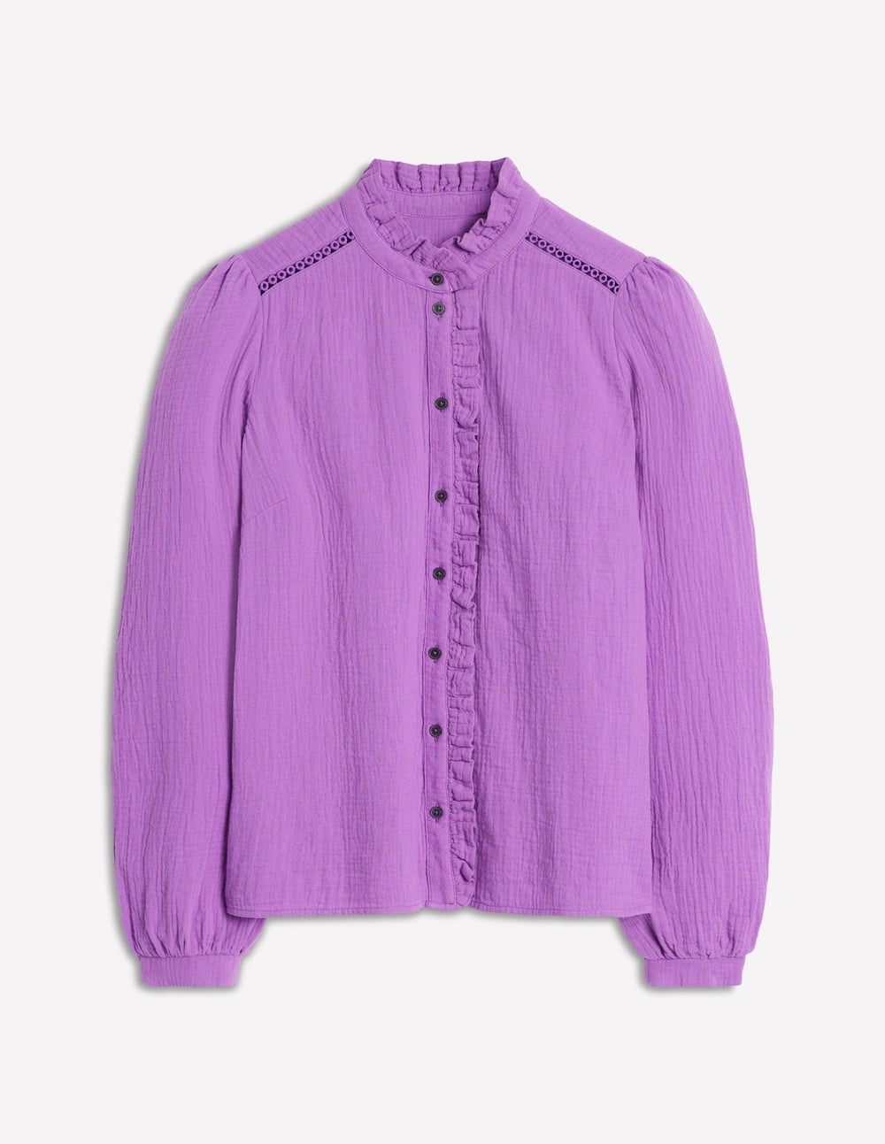 Helena Double Cloth Top - Amethyst Purple