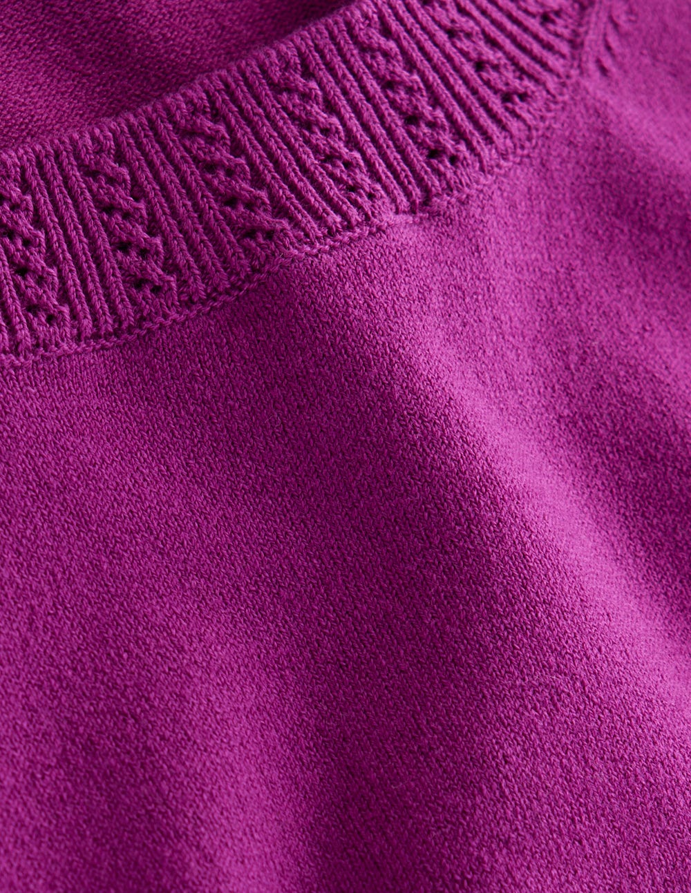 Emilia Cotton Crew Sweater - Regal Purple