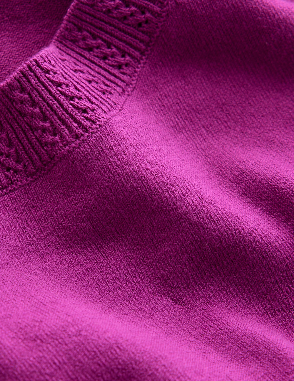Emilia Cotton Crew Neck Vest - Regal Purple