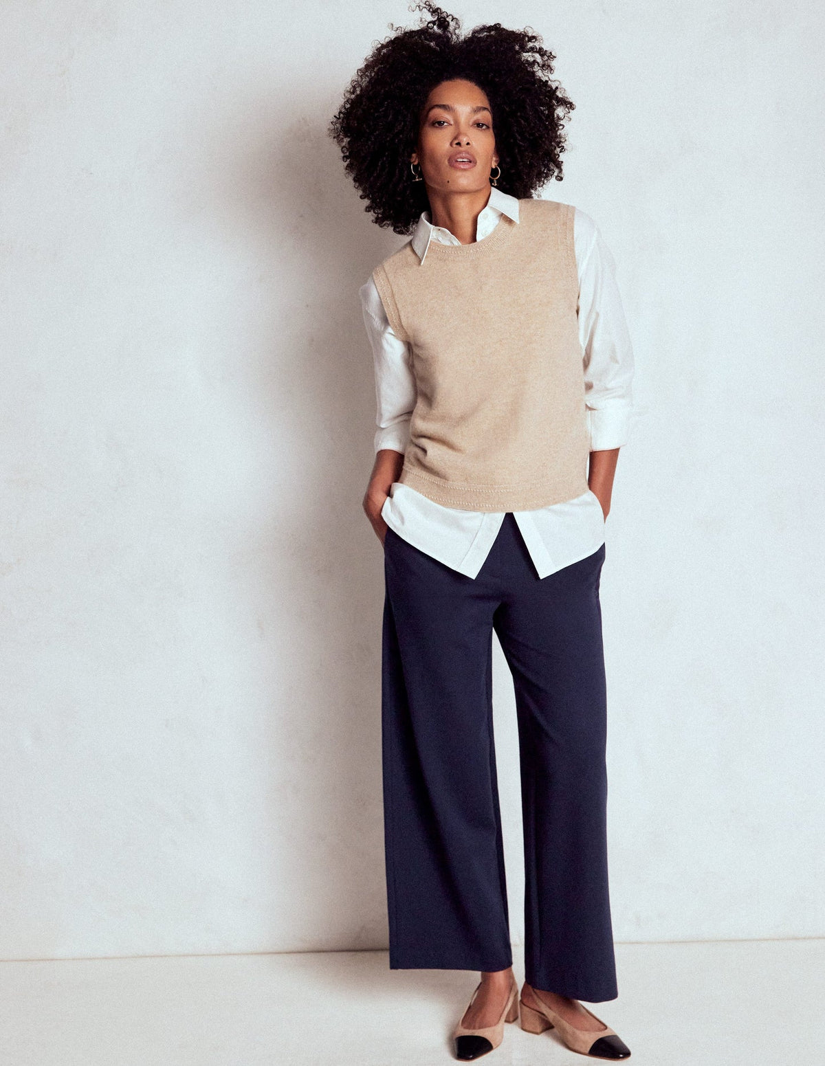 Belgravia Ponte Crop Pants - Navy