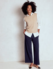 Belgravia Ponte Crop Pants - Navy