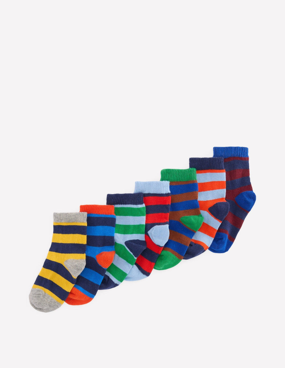 7 - Pack Baby Socks - Multi Stripe