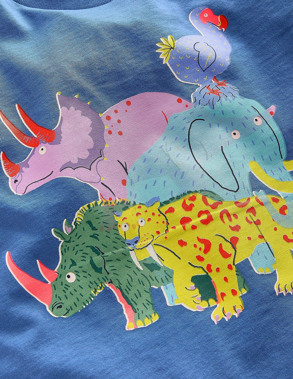 Short Sleeve Riso T-shirt - Delft Extinct Animals