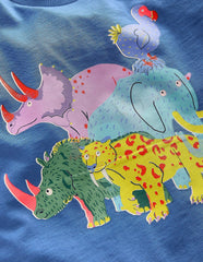 Short Sleeve Riso T-shirt - Delft Extinct Animals