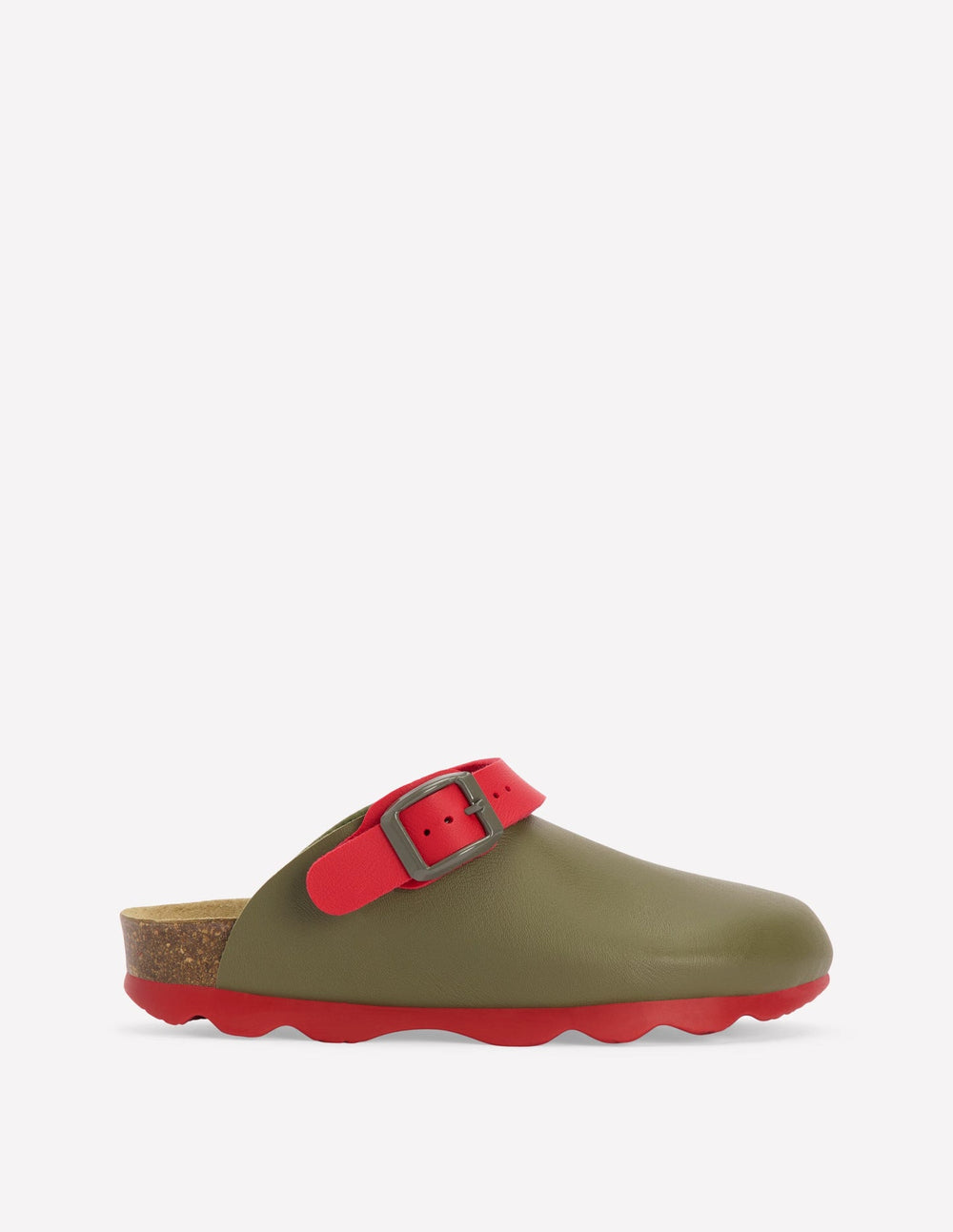 Colourblock Clogs - Bottle Green