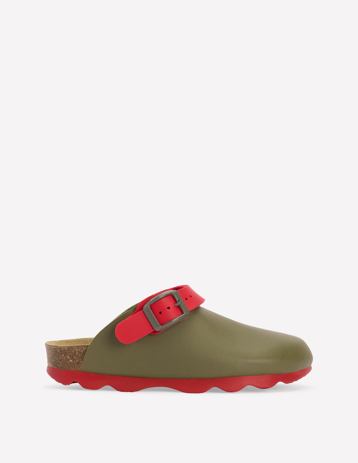 Colourblock Clogs - Bottle Green