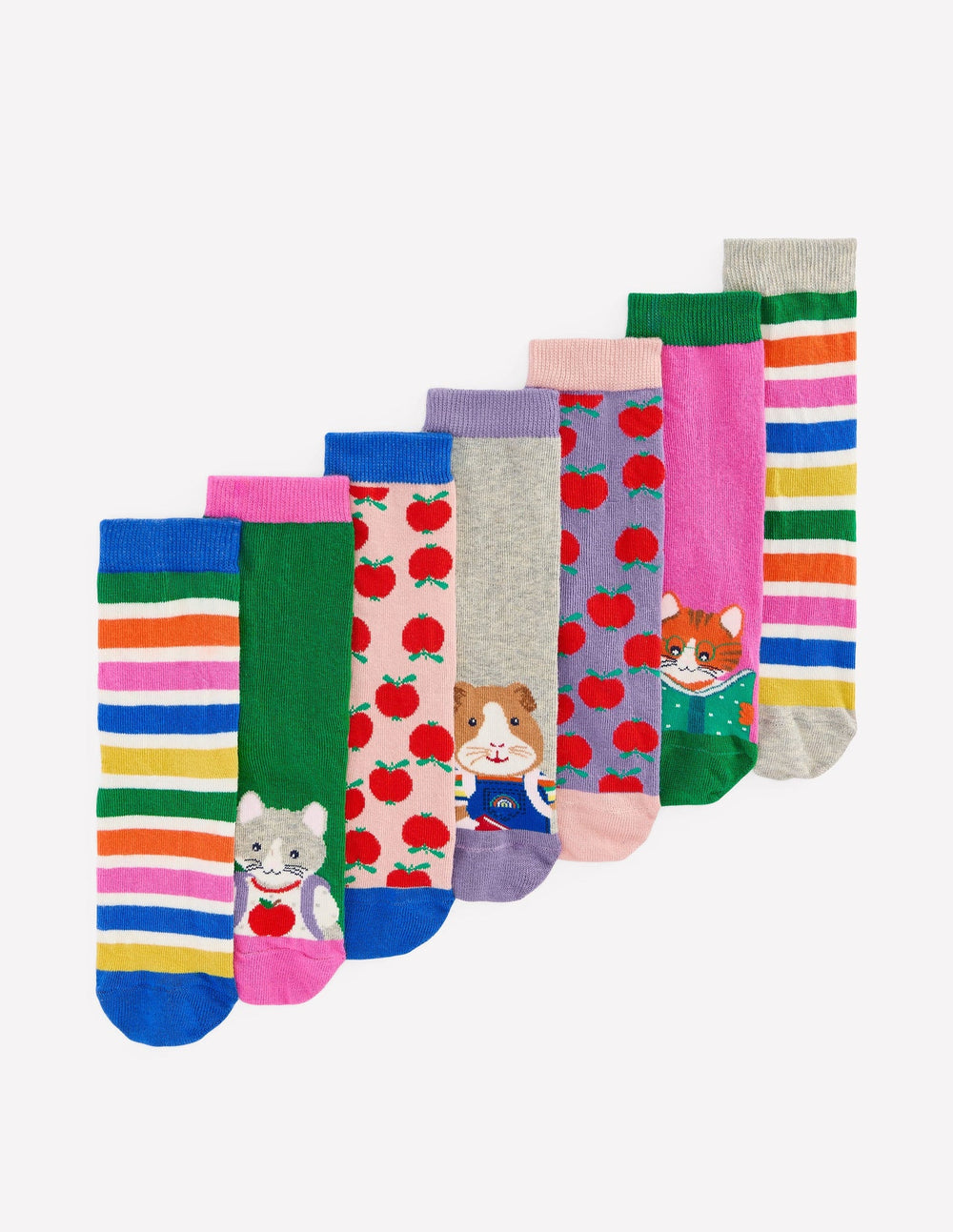 Socks 7 Pack - School Animals